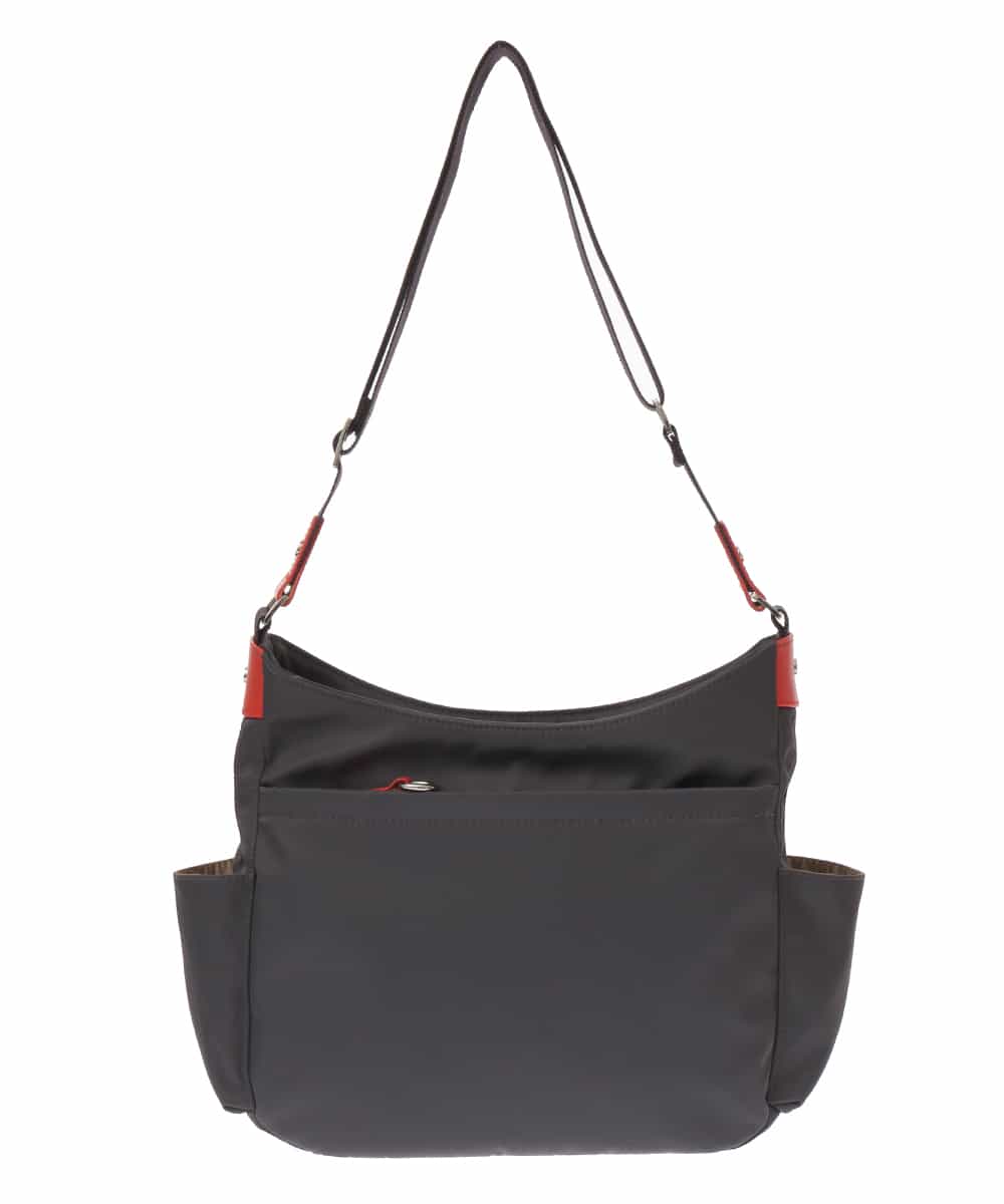 BKRTF94120 MK MICHEL KLEIN BAG(MK ミッシェルクラン バッグ) 【撥水】ナイロンショルダーバッグ オレンジｘグレー