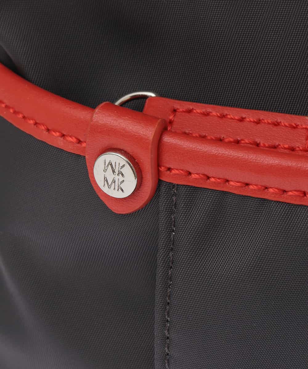 BKRTF94120 MK MICHEL KLEIN BAG(MK ミッシェルクラン バッグ) 【撥水】ナイロンショルダーバッグ オレンジｘグレー