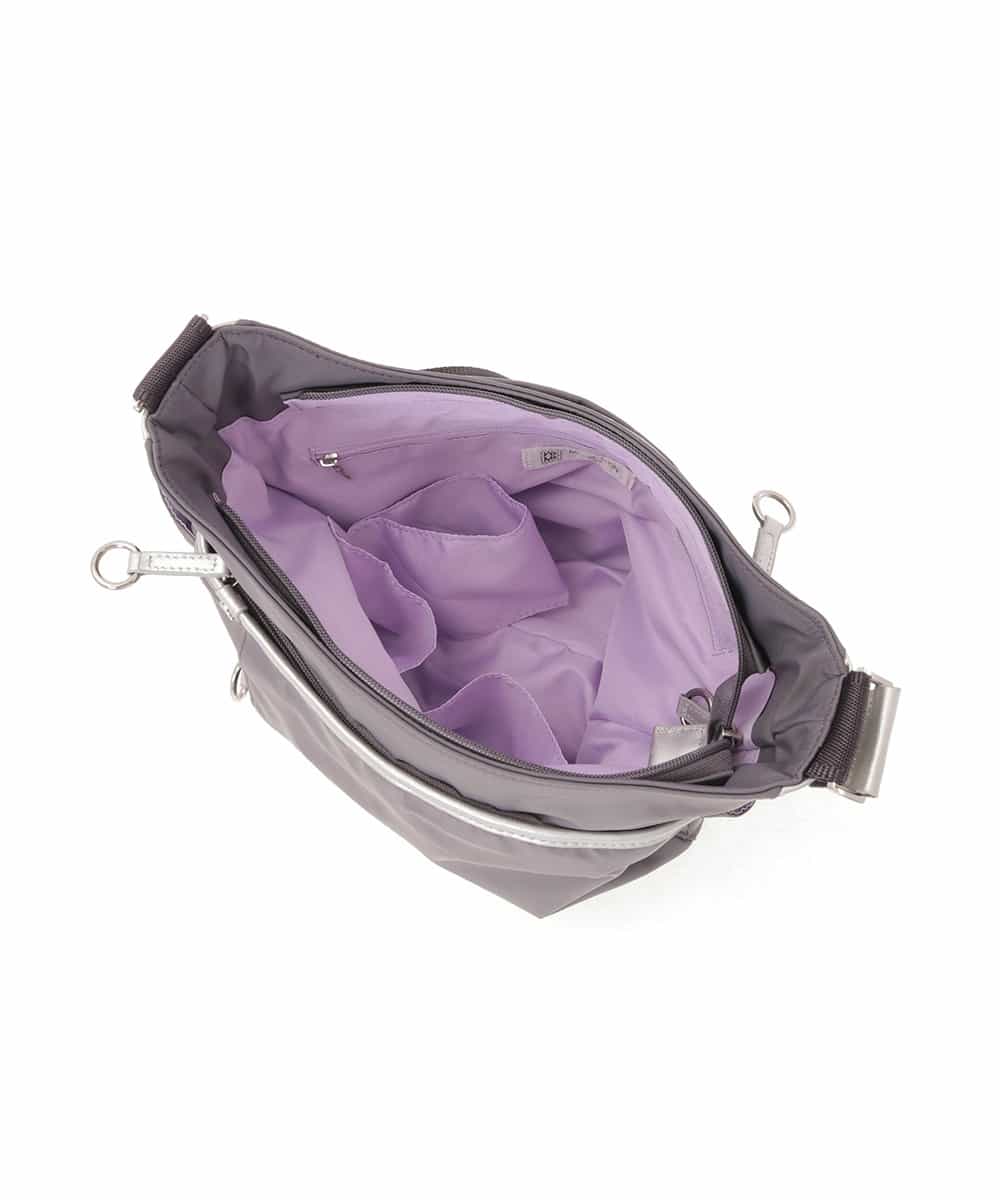 BKRTF94120 MK MICHEL KLEIN BAG(MK ミッシェルクラン バッグ) 【撥水】ナイロンショルダーバッグ シルバー
