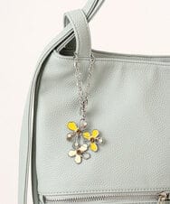 BKSAA01038 MK MICHEL KLEIN BAG(MK ミッシェルクラン バッグ) 透かしフラワーモチーフチャーム パープル