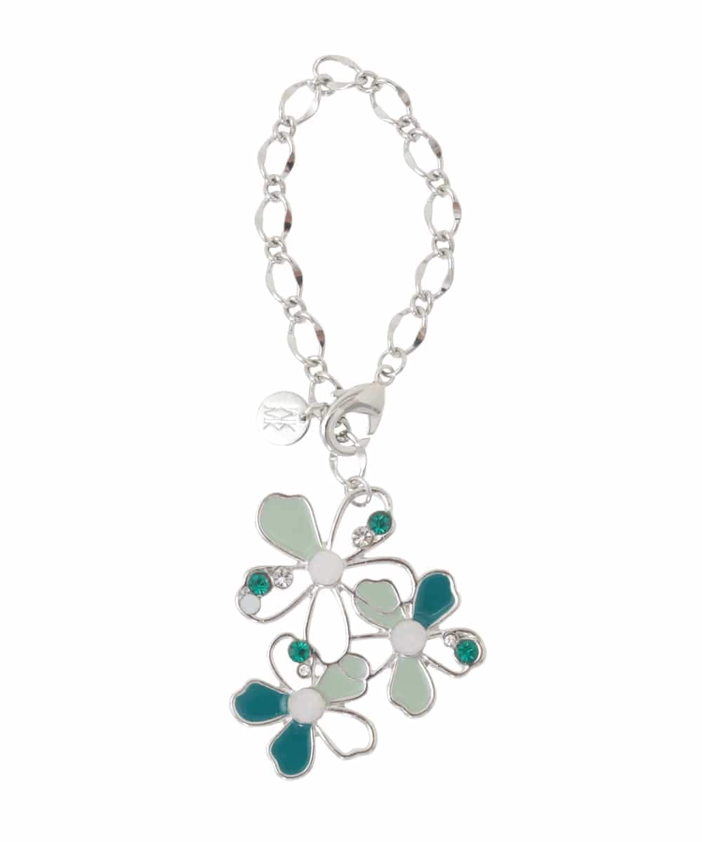 BKSGA01040 MK MICHEL KLEIN BAG(MK ミッシェルクラン バッグ) 透かしフラワーモチーフチャーム ライトグリーン