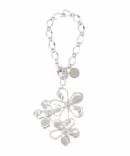 BKSGA01040 MK MICHEL KLEIN BAG(MK ミッシェルクラン バッグ) 透かしフラワーモチーフチャーム ライトグリーン