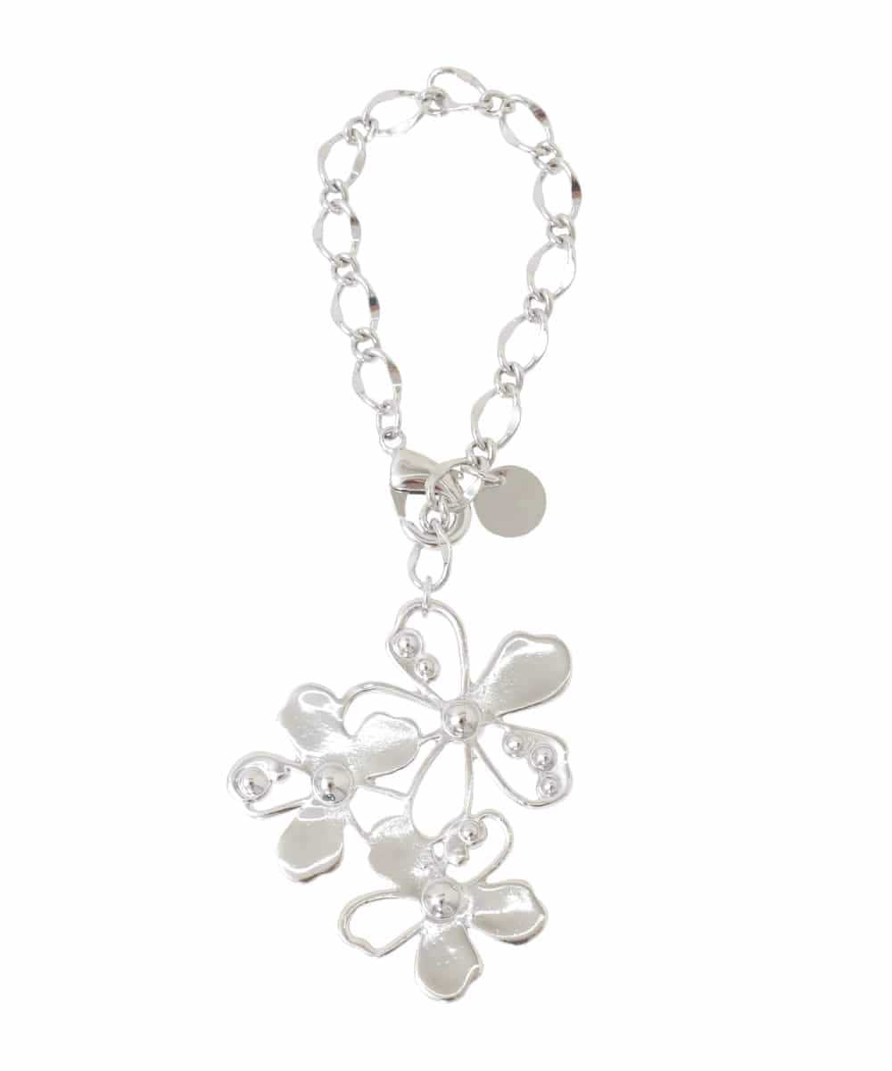 BKSGA01040 MK MICHEL KLEIN BAG(MK ミッシェルクラン バッグ) 透かしフラワーモチーフチャーム ライトグリーン