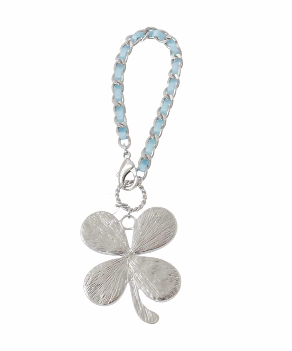 BKSGD03040 MK MICHEL KLEIN BAG(MK ミッシェルクラン バッグ) BIGクローバーデザインチャーム ライトブルー