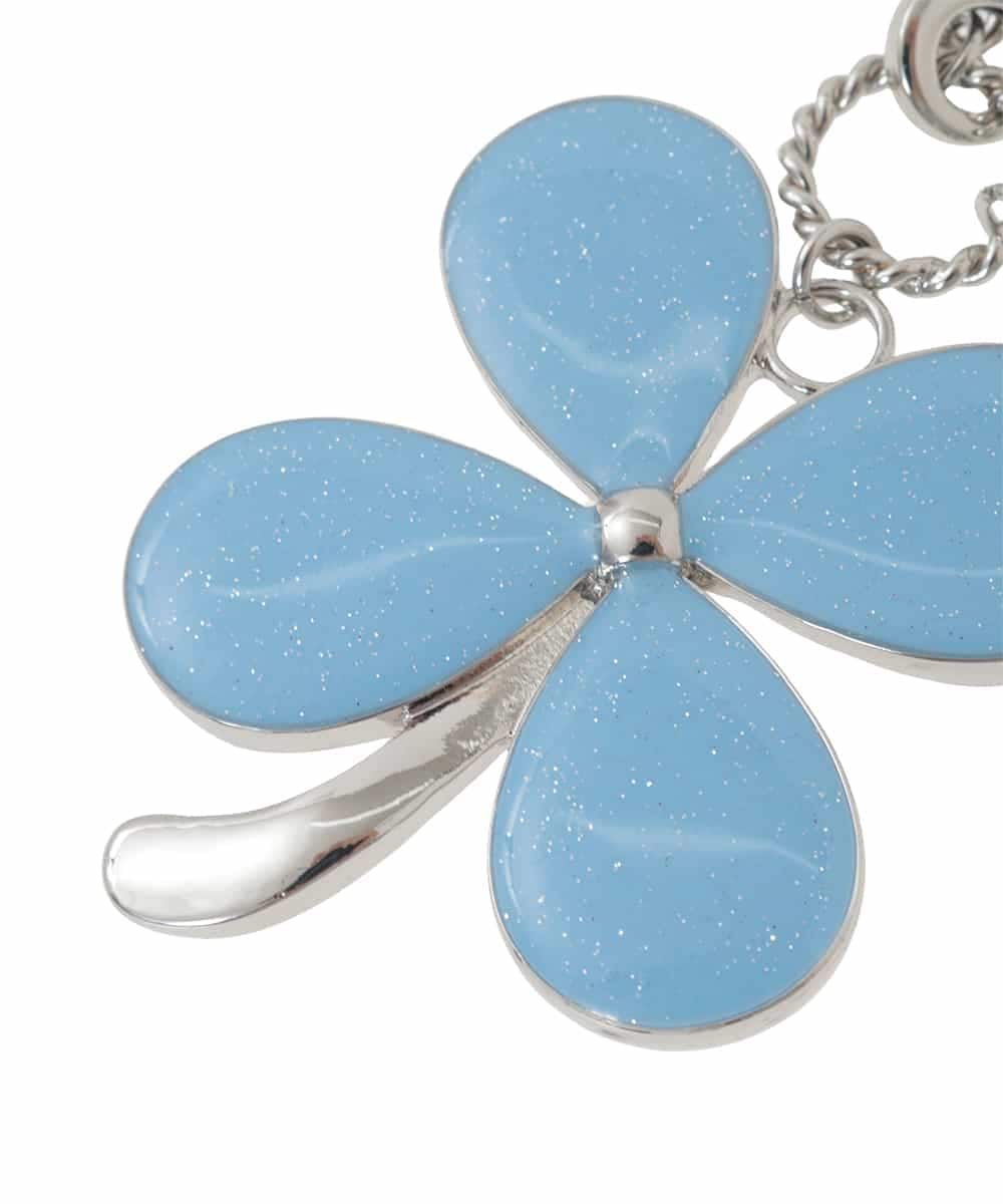 BKSGD03040 MK MICHEL KLEIN BAG(MK ミッシェルクラン バッグ) BIGクローバーデザインチャーム ライトブルー