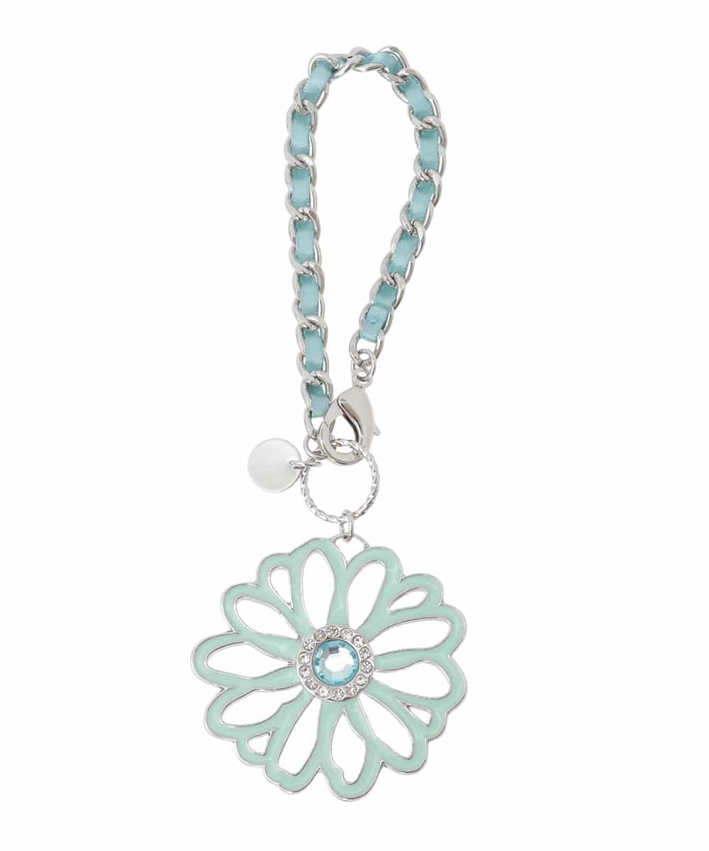 BKSGD06040 MK MICHEL KLEIN BAG(MK ミッシェルクラン バッグ) BIGフラワーチェーンリボンチャーム ライトブルー
