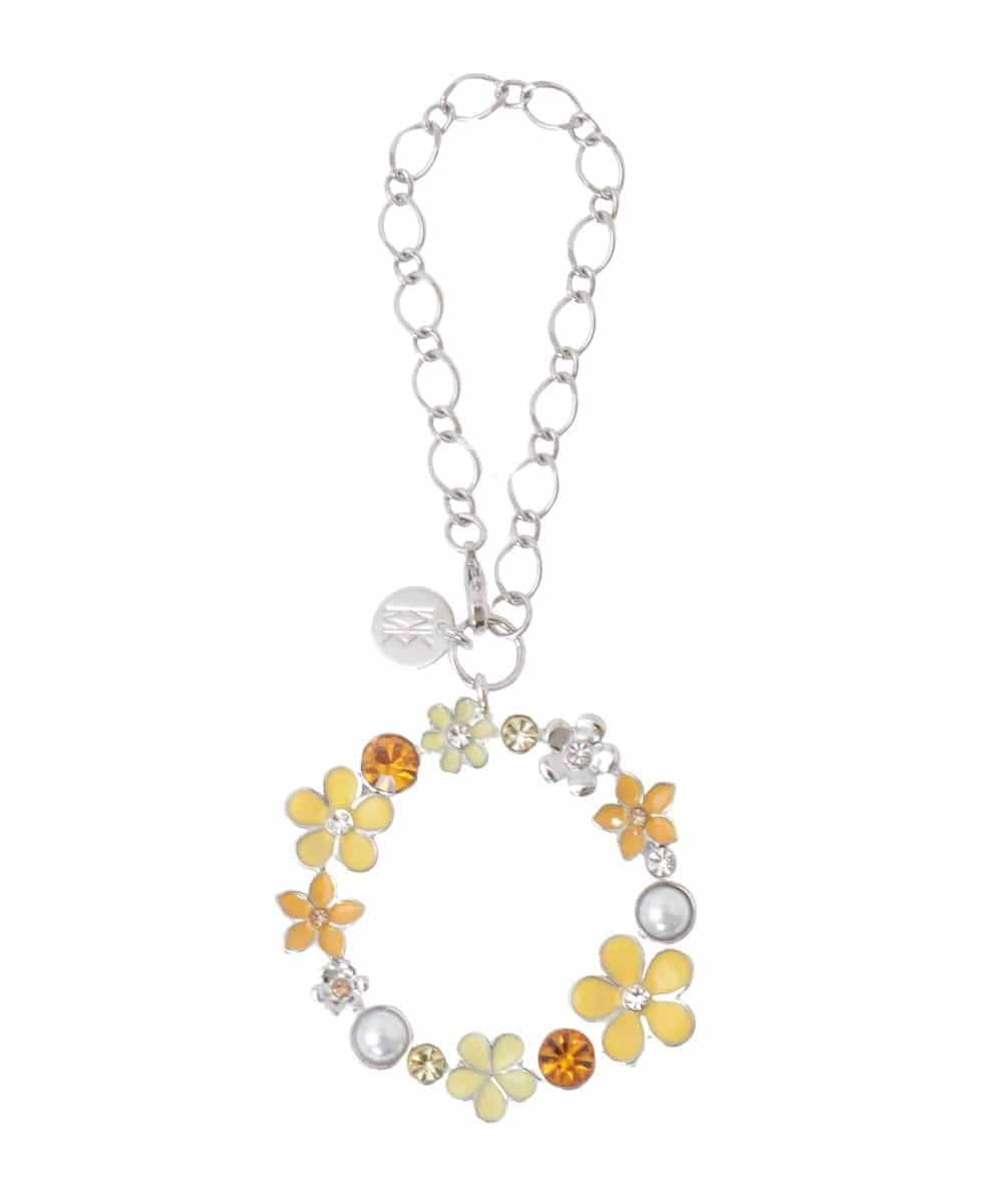 BKSGD07040 MK MICHEL KLEIN BAG(MK ミッシェルクラン バッグ) フラワーサークルチャーム マスタード