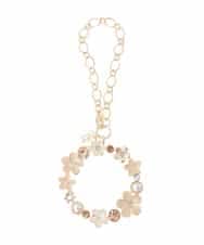 BKSGD07040 MK MICHEL KLEIN BAG(MK ミッシェルクラン バッグ) フラワーサークルチャーム ホワイト