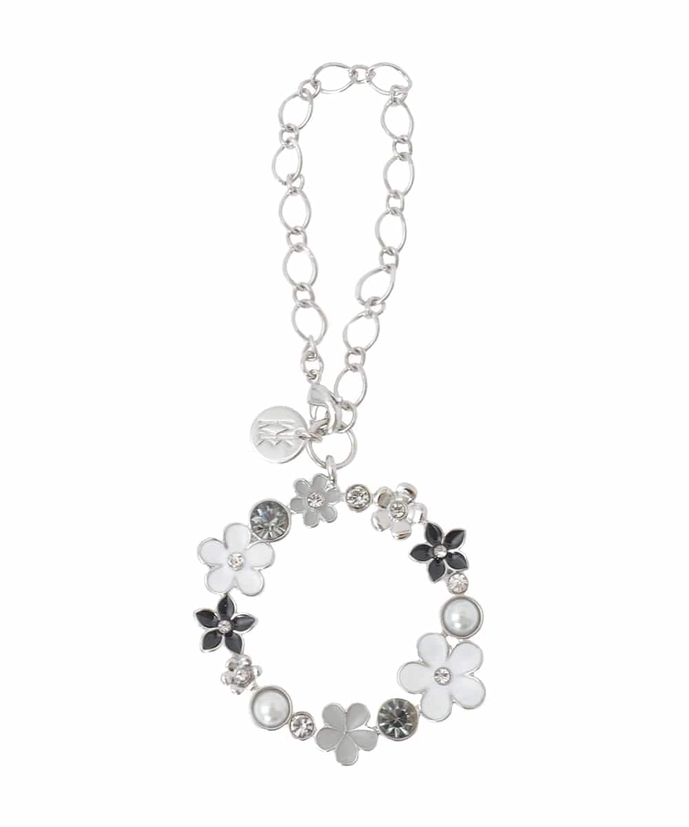 BKSGD07040 MK MICHEL KLEIN BAG(MK ミッシェルクラン バッグ) フラワーサークルチャーム ブラック