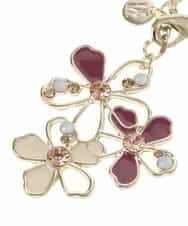 BKSGP01038 MK MICHEL KLEIN BAG(MK ミッシェルクラン バッグ) 透かしフラワーチャーム パープル