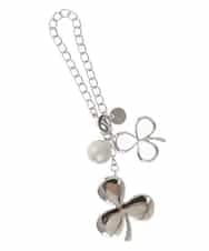 BKSGP06038 MK MICHEL KLEIN BAG(MK ミッシェルクラン バッグ) クローバーモチーフチャーム イエロー