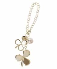 BKSGP06038 MK MICHEL KLEIN BAG(MK ミッシェルクラン バッグ) クローバーモチーフチャーム ベージュ