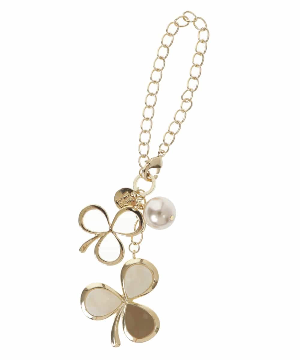 BKSGP06038 MK MICHEL KLEIN BAG(MK ミッシェルクラン バッグ) クローバーモチーフチャーム ベージュ