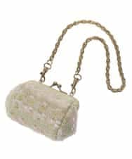 BKYCA08030 MK MICHEL KLEIN BAG(MK ミッシェルクラン バッグ) ツイードバッグチャーム ベージュ
