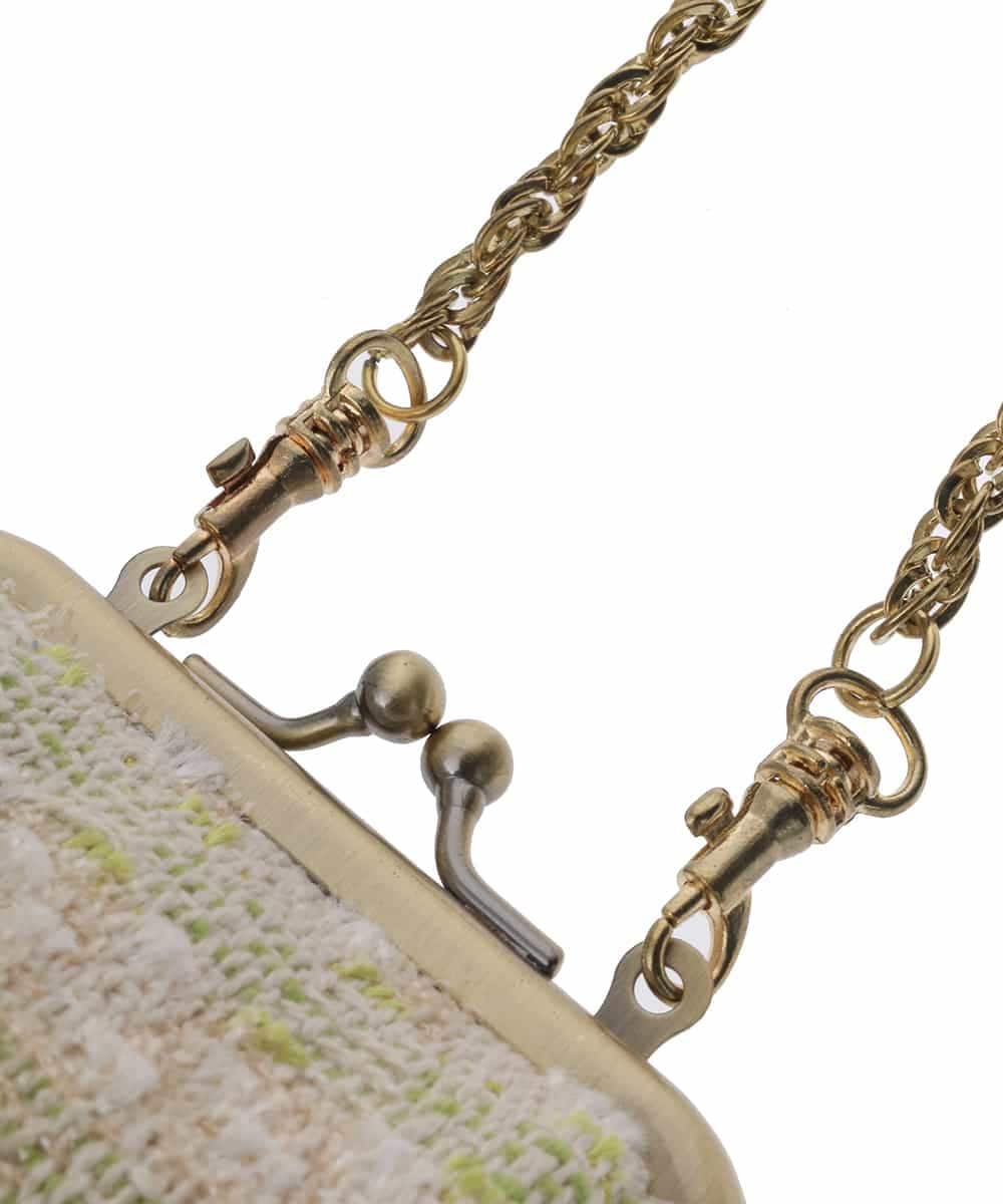 BKYCA08030 MK MICHEL KLEIN BAG(MK ミッシェルクラン バッグ) ツイードバッグチャーム ベージュ