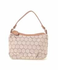 BKYLA04060 MK MICHEL KLEIN BAG(MK ミッシェルクラン バッグ) ハニカムモチーフバッグ ブラウン