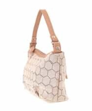 BKYLA04060 MK MICHEL KLEIN BAG(MK ミッシェルクラン バッグ) ハニカムモチーフバッグ ブラウン