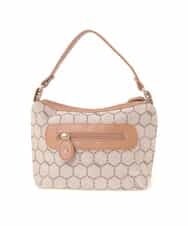 BKYLA04060 MK MICHEL KLEIN BAG(MK ミッシェルクラン バッグ) ハニカムモチーフバッグ ブラウン