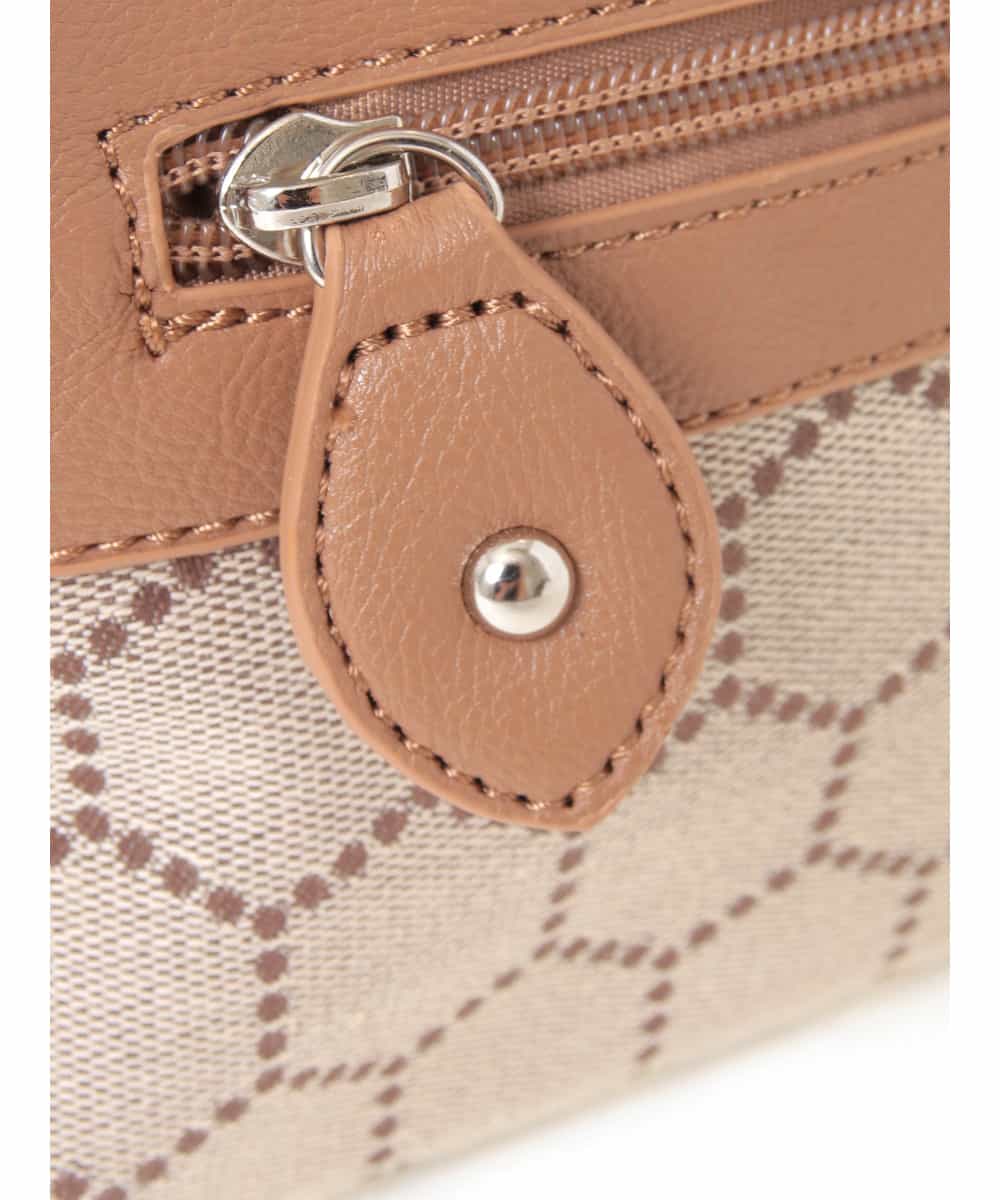 BKYLA04060 MK MICHEL KLEIN BAG(MK ミッシェルクラン バッグ) ハニカムモチーフバッグ ブラウン