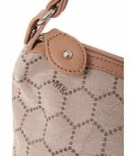 BKYLA04060 MK MICHEL KLEIN BAG(MK ミッシェルクラン バッグ) ハニカムモチーフバッグ ブラウン