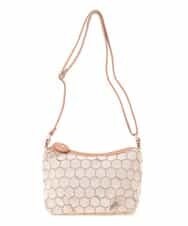 BKYLA04060 MK MICHEL KLEIN BAG(MK ミッシェルクラン バッグ) ハニカムモチーフバッグ ブラウン