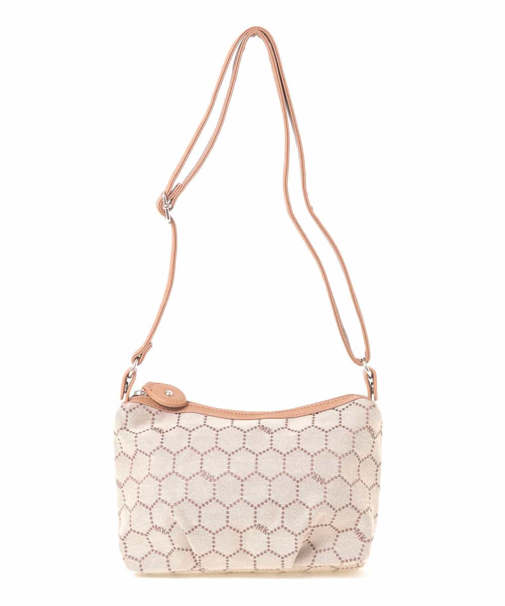 BKYLA04060 MK MICHEL KLEIN BAG(MK ミッシェルクラン バッグ) ハニカムモチーフバッグ ブラウン