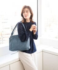 BPBAA11150 MK MICHEL KLEIN BAG(MK ミッシェルクラン バッグ) [2WAY]合成皮革切り替えデザイントートバッグ ライトブルー