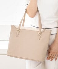 BPBAA12150 MK MICHEL KLEIN BAG(MK ミッシェルクラン バッグ) [2WAY]合成皮革スクエアトートバッグ ベージュ