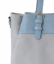 BPBAA13160 MK MICHEL KLEIN BAG(MK ミッシェルクラン バッグ) [2WAY]異素材切り替えベルトアクセントトートバッグ ピンク