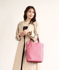 BPBAA25150 MK MICHEL KLEIN BAG(MK ミッシェルクラン バッグ) [2WAY]合成皮革バケットトートバッグ ピンク