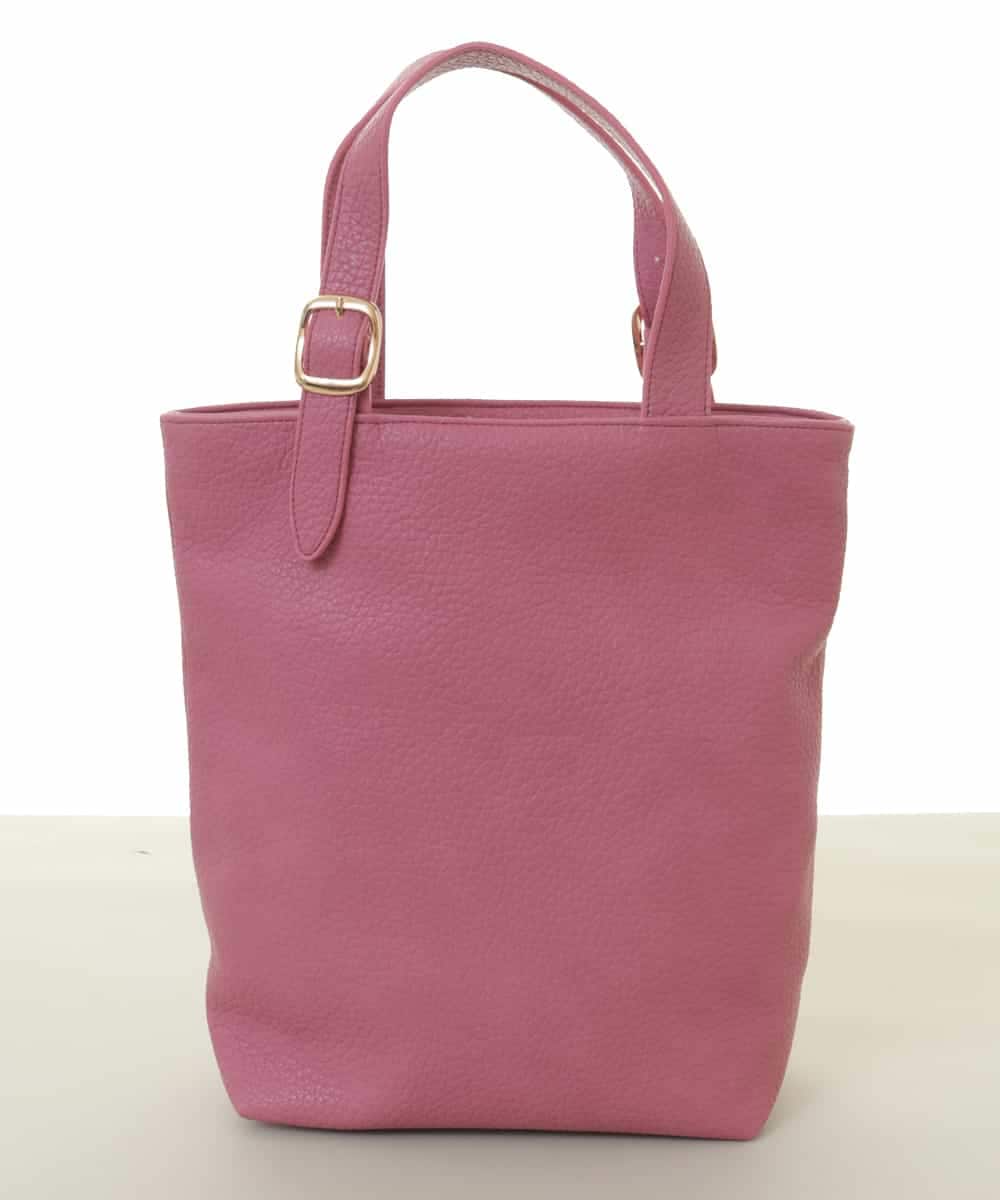 BPBAA25150 MK MICHEL KLEIN BAG(MK ミッシェルクラン バッグ) [2WAY]合成皮革バケットトートバッグ ピンク