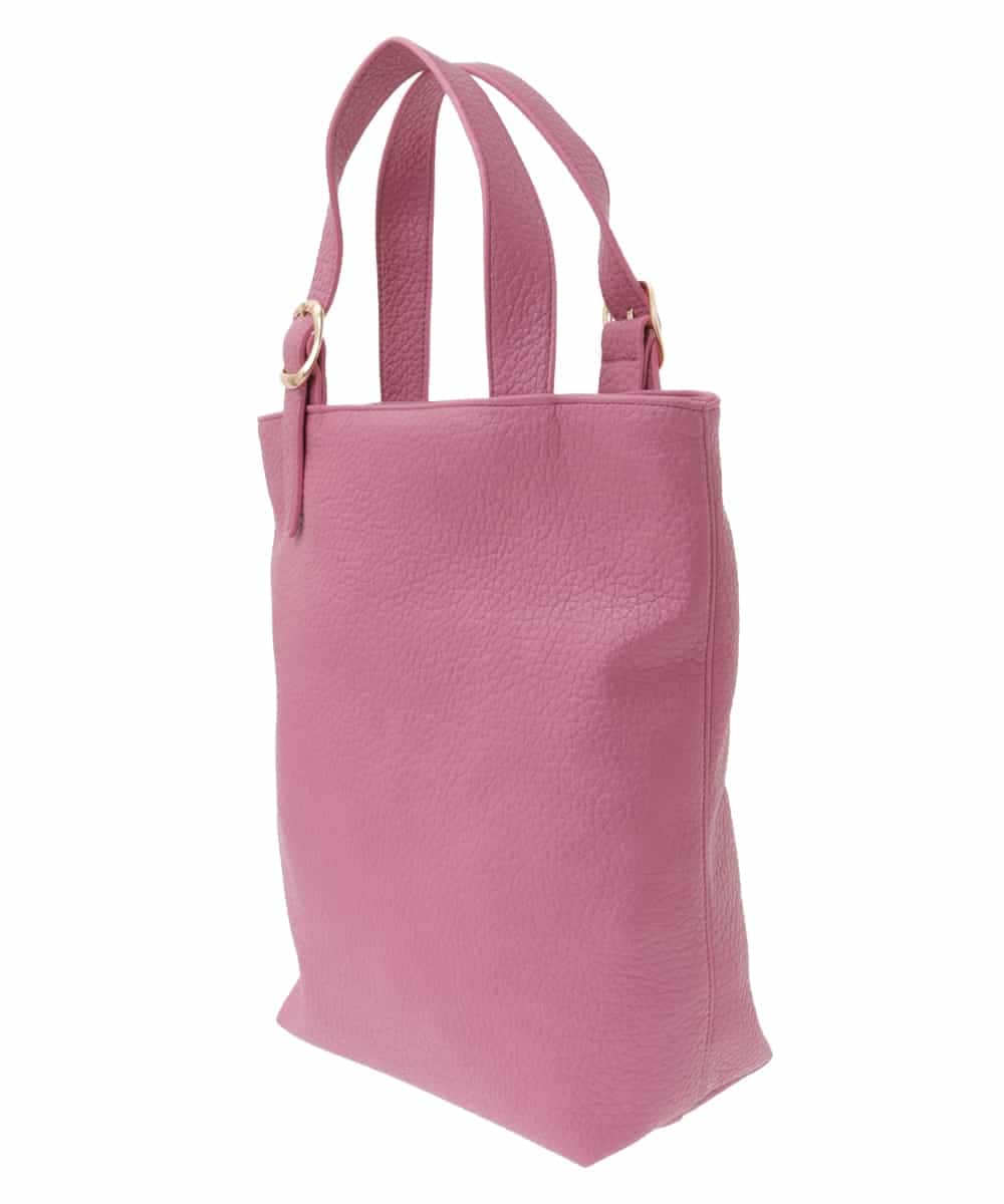 BPBAA25150 MK MICHEL KLEIN BAG(MK ミッシェルクラン バッグ) [2WAY]合成皮革バケットトートバッグ ピンク