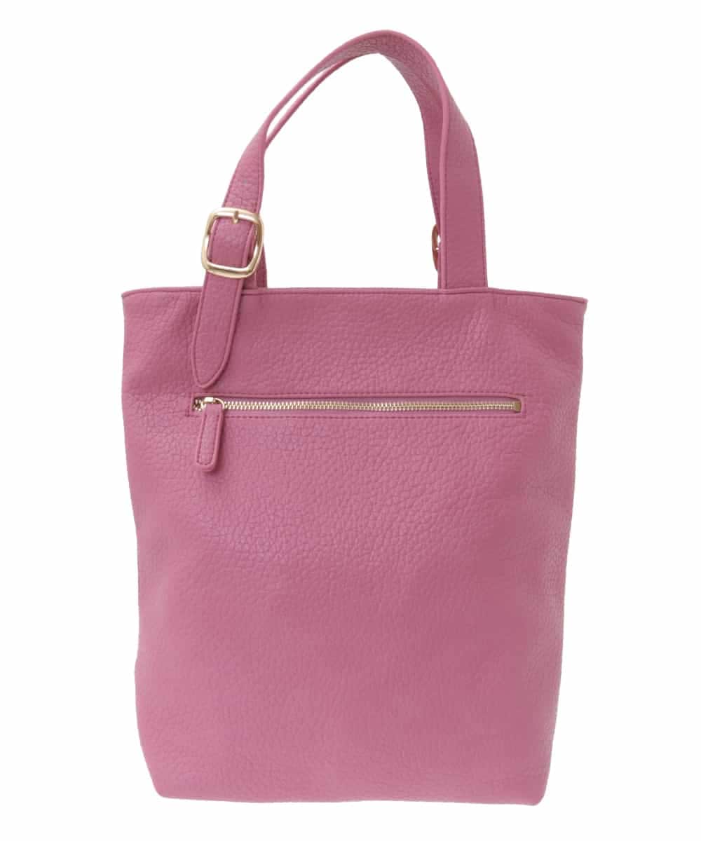 BPBAA25150 MK MICHEL KLEIN BAG(MK ミッシェルクラン バッグ) [2WAY]合成皮革バケットトートバッグ ピンク