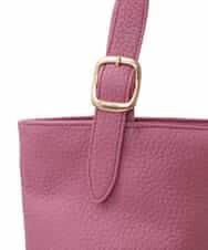 BPBAA25150 MK MICHEL KLEIN BAG(MK ミッシェルクラン バッグ) [2WAY]合成皮革バケットトートバッグ ピンク