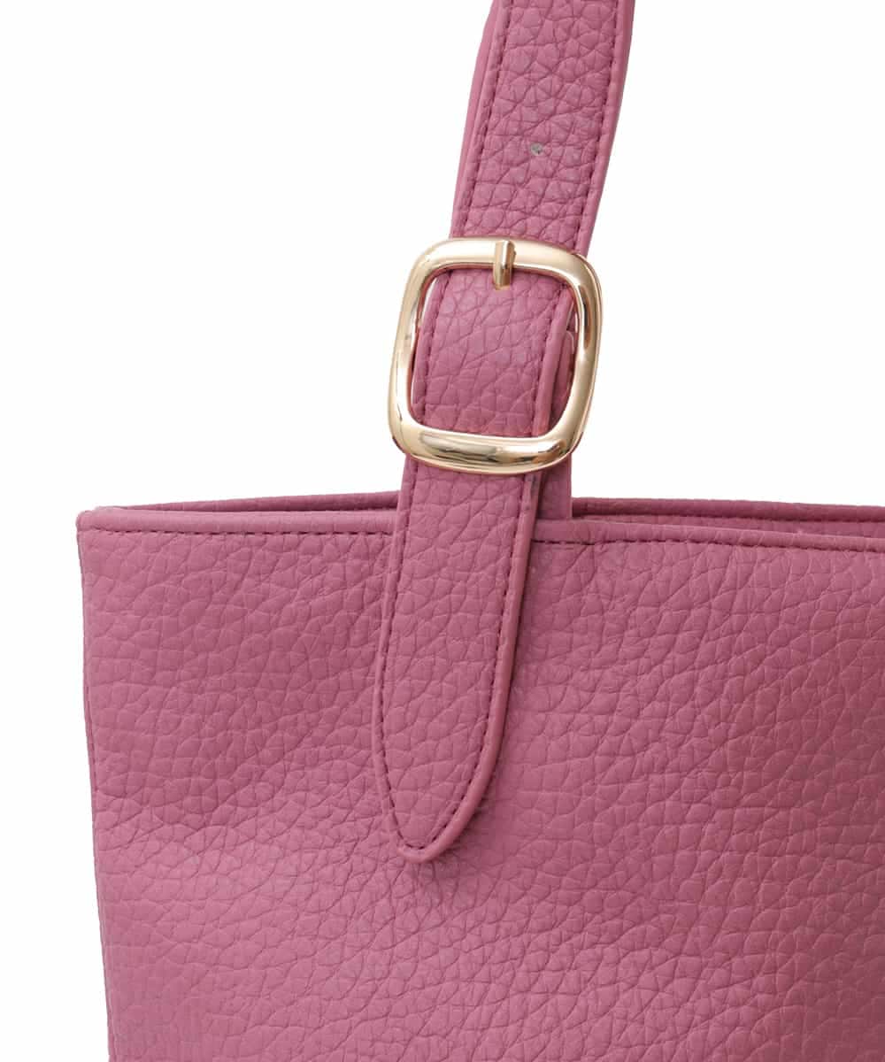 BPBAA25150 MK MICHEL KLEIN BAG(MK ミッシェルクラン バッグ) [2WAY]合成皮革バケットトートバッグ ピンク