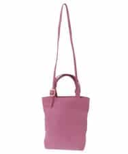 BPBAA25150 MK MICHEL KLEIN BAG(MK ミッシェルクラン バッグ) [2WAY]合成皮革バケットトートバッグ ピンク