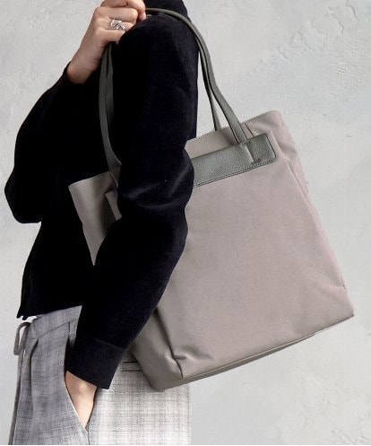 BPBAD01170 MK MICHEL KLEIN BAG [A4収納可]異素材ジョイントスクエアトートバッグ