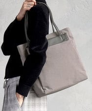 BPBAD01170 MK MICHEL KLEIN BAG(MK ミッシェルクラン バッグ) [A4収納可]異素材ジョイントスクエアトートバッグ グレー