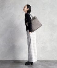 BPBAD01170 MK MICHEL KLEIN BAG(MK ミッシェルクラン バッグ) [A4収納可]異素材ジョイントスクエアトートバッグ ブラック