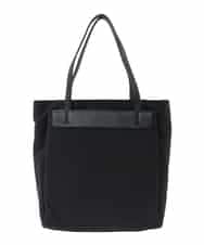 BPBAD01170 MK MICHEL KLEIN BAG(MK ミッシェルクラン バッグ) [A4収納可]異素材ジョイントスクエアトートバッグ ブラック