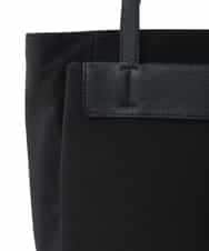BPBAD01170 MK MICHEL KLEIN BAG(MK ミッシェルクラン バッグ) [A4収納可]異素材ジョイントスクエアトートバッグ ブラック