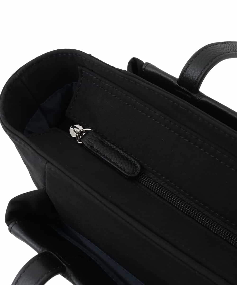 BPBAD01170 MK MICHEL KLEIN BAG(MK ミッシェルクラン バッグ) [A4収納可]異素材ジョイントスクエアトートバッグ ブラック
