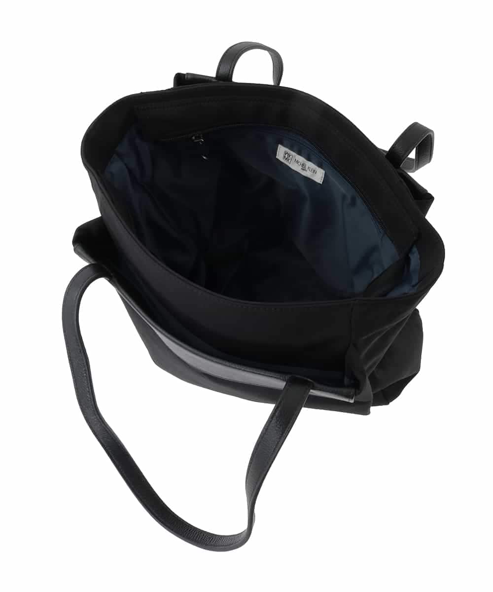 BPBAD01170 MK MICHEL KLEIN BAG(MK ミッシェルクラン バッグ) [A4収納可]異素材ジョイントスクエアトートバッグ ブラック