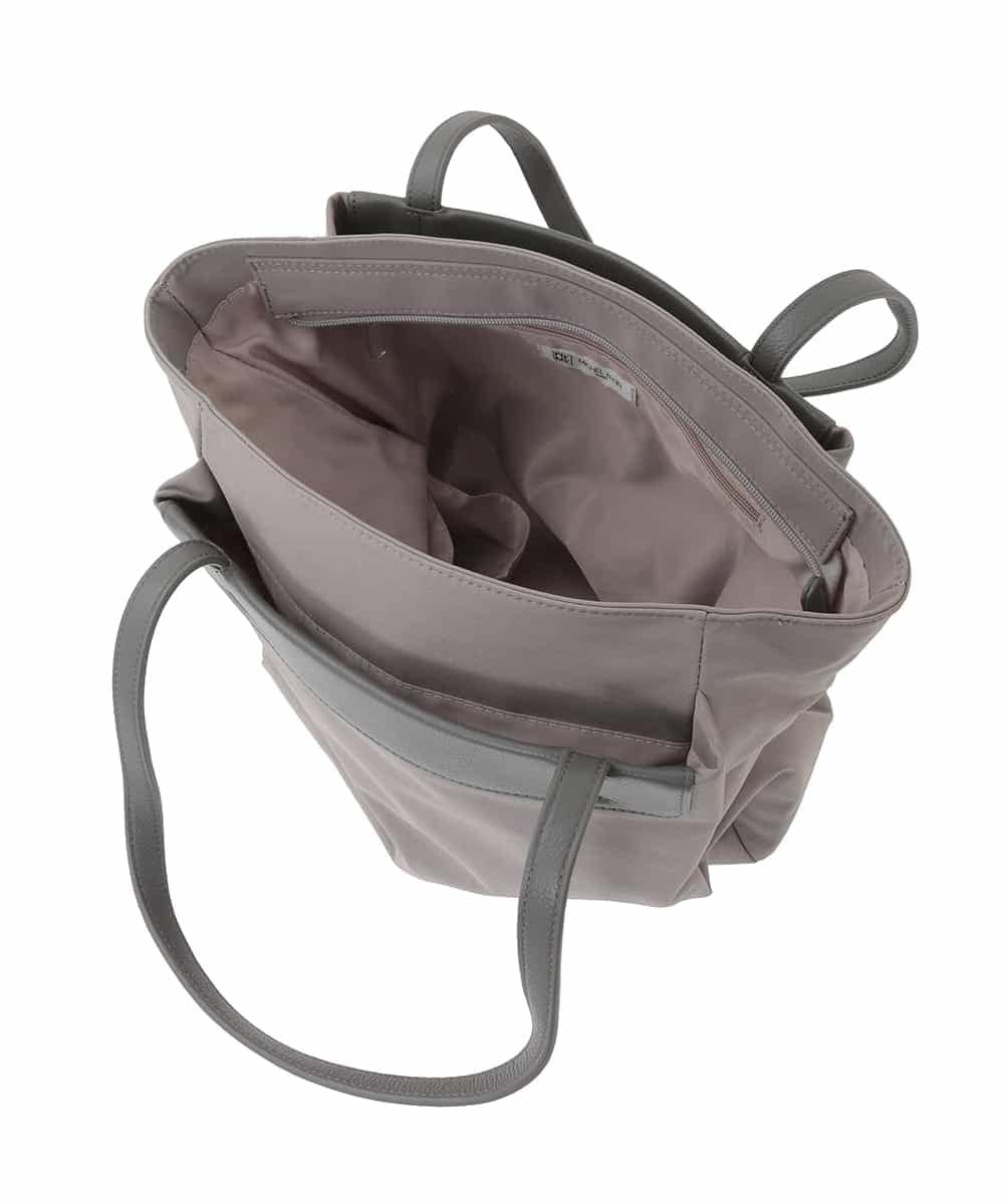 BPBAD01170 MK MICHEL KLEIN BAG(MK ミッシェルクラン バッグ) [A4収納可]異素材ジョイントスクエアトートバッグ ブラック