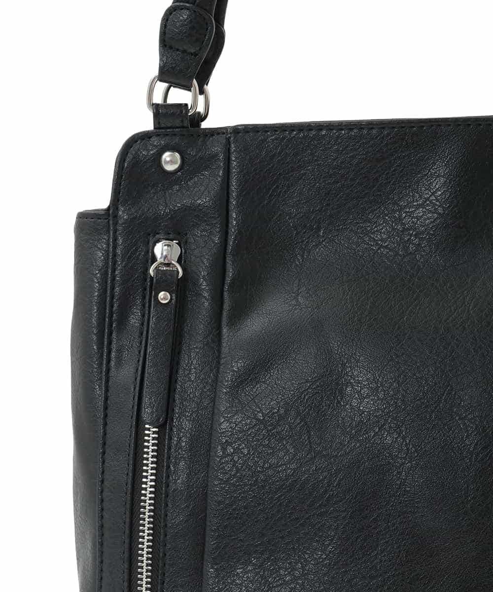 BPBAD11150 MK MICHEL KLEIN BAG(MK ミッシェルクラン バッグ) [2WAY]ジップデザインスクエアトートバッグ ライトグレー