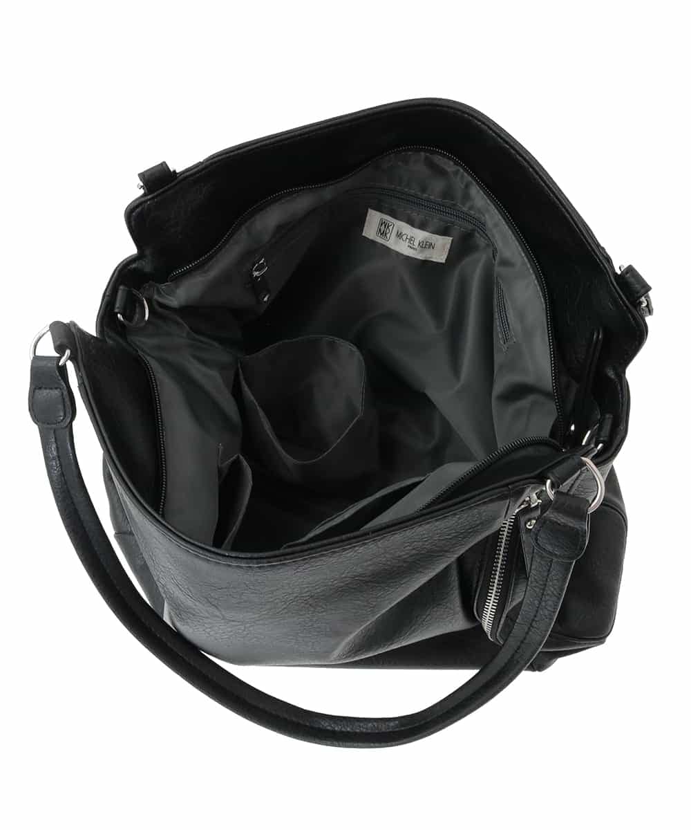 BPBAD11150 MK MICHEL KLEIN BAG(MK ミッシェルクラン バッグ) [2WAY]ジップデザインスクエアトートバッグ ライトグレー