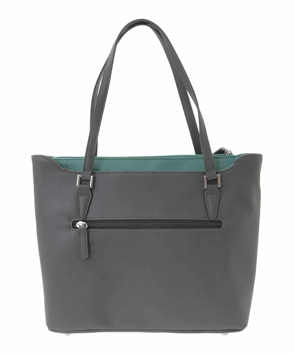 BPBAD12150 MK MICHEL KLEIN BAG(MK ミッシェルクラン バッグ) [2WAY]合成皮革切り替えデザイントートバッグ ダークグレー