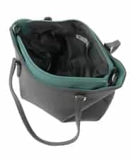 BPBAD12150 MK MICHEL KLEIN BAG(MK ミッシェルクラン バッグ) [2WAY]合成皮革切り替えデザイントートバッグ ダークグレー