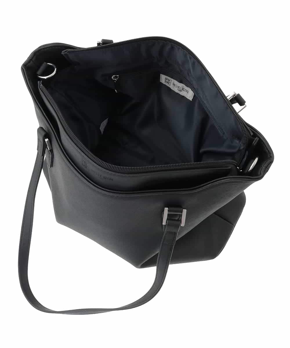 BPBAD12150 MK MICHEL KLEIN BAG(MK ミッシェルクラン バッグ) [2WAY]合成皮革切り替えデザイントートバッグ ダークグレー