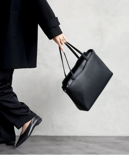 BPBAD13160 MK MICHEL KLEIN BAG [2WAY/A4収納]5層構造マイクロファイバートートバッグ